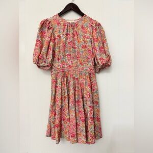 NWT byTiMo Cotton Jacquard Mini Dress In Pink Size S